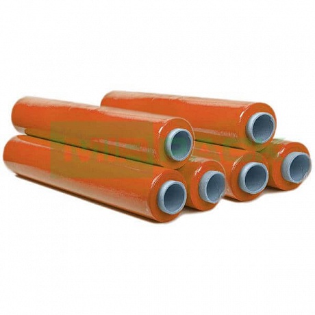 Стрейч пленка ручная 500 мм 17 мкм 1,2 кг оранжевая - Вид 1