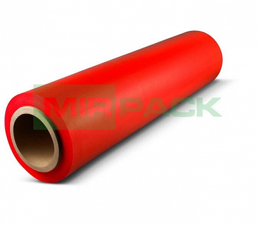 Стрейч пленка упаковочная 500 мм 23 мкм 2,2 кг красная - Вид 1