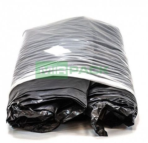 Мешки для мусора 120 л, 100 мкм, ПВД, 100 шт. черные, 2х слойные - Вид 4