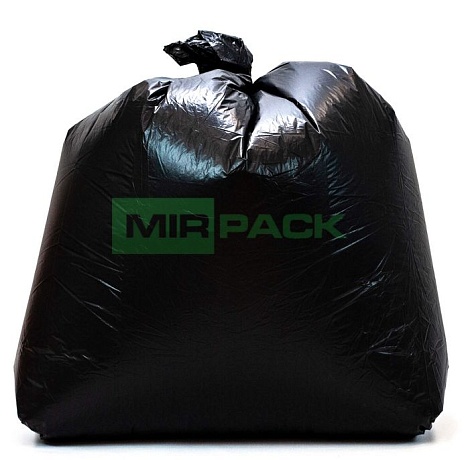 Мешки для мусора 360 л, 80 мкм, ПВД, 120х140, с фальцами, в пачках разделенные - Вид 1